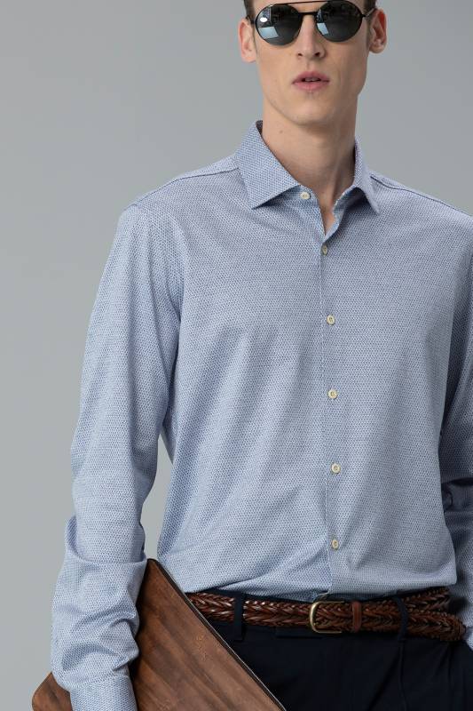 Marres Mens Smart Shirt Slım Fıt Sax - 2