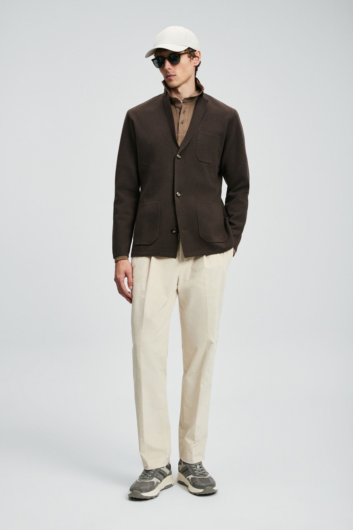 Mars Men's Cardigan Brown - LUFIAN