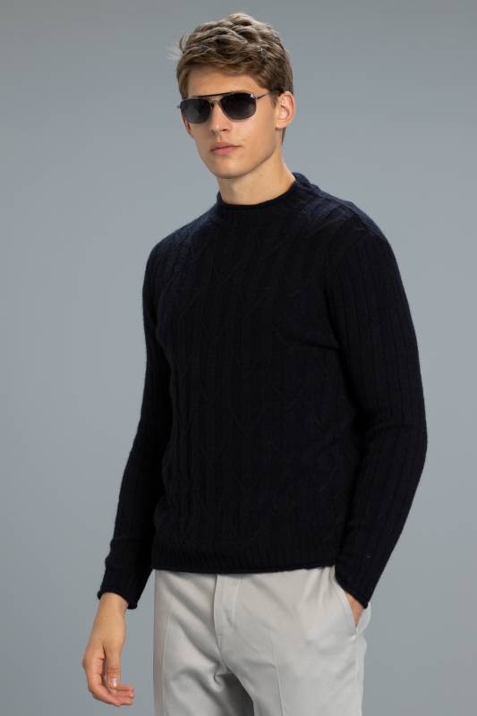 Marta Mens Sweater Navy - 1