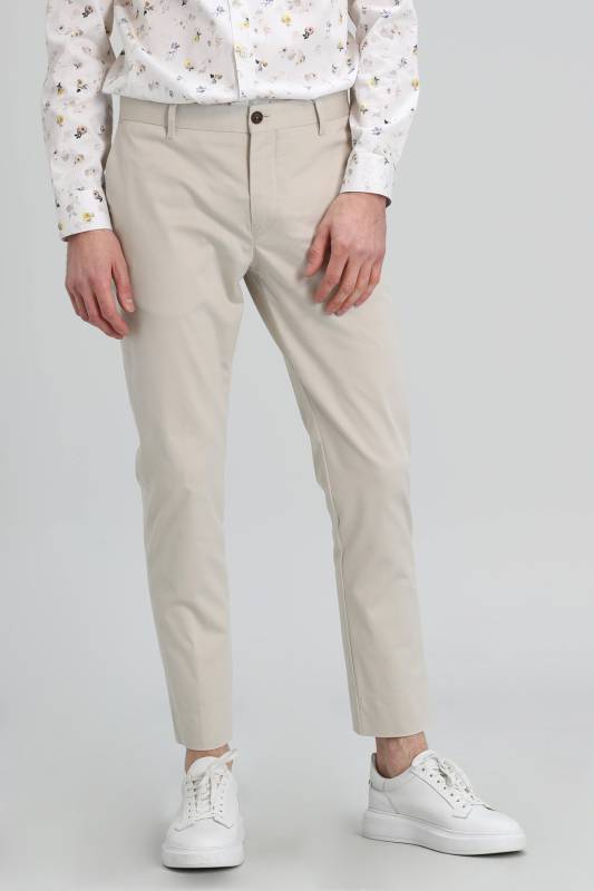 Mate Sports Mens Chino Pants Slım Fıt Stone - 2