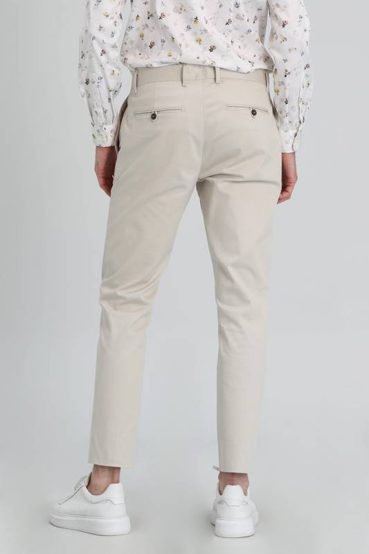 Mate Sports Mens Chino Pants Slım Fıt Stone - 5