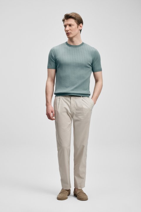 Mateo Men's Coolmax® Sweater Smoke Green - LUFIAN