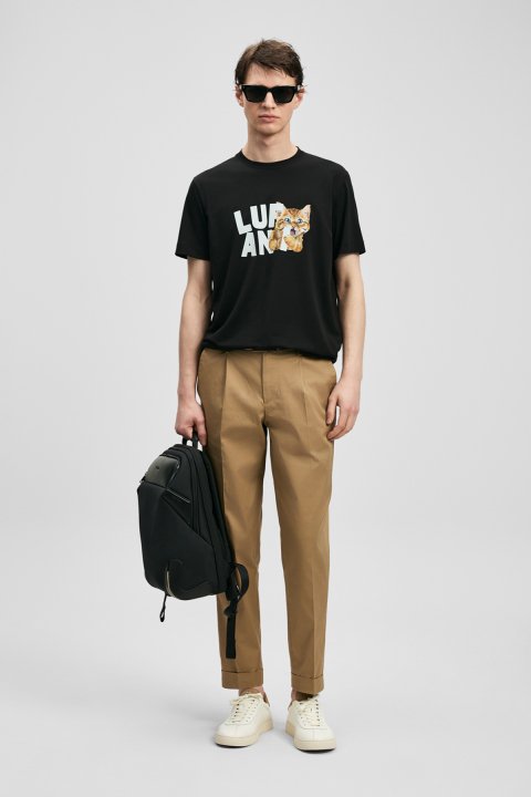Max Modern Graphic T-Shirt Black - LUFIAN