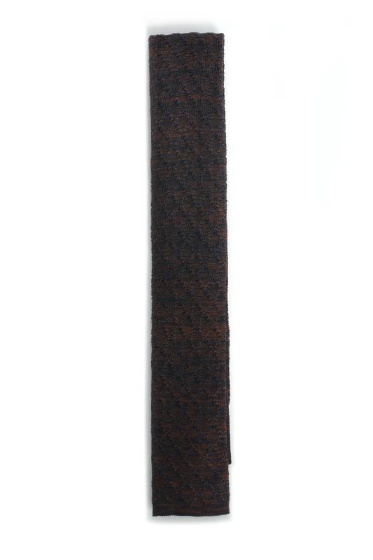 Melan Mens Tie Brown - 1