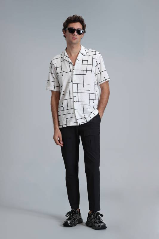 Men Basic Shirt Regular Fıt Ecru - 2