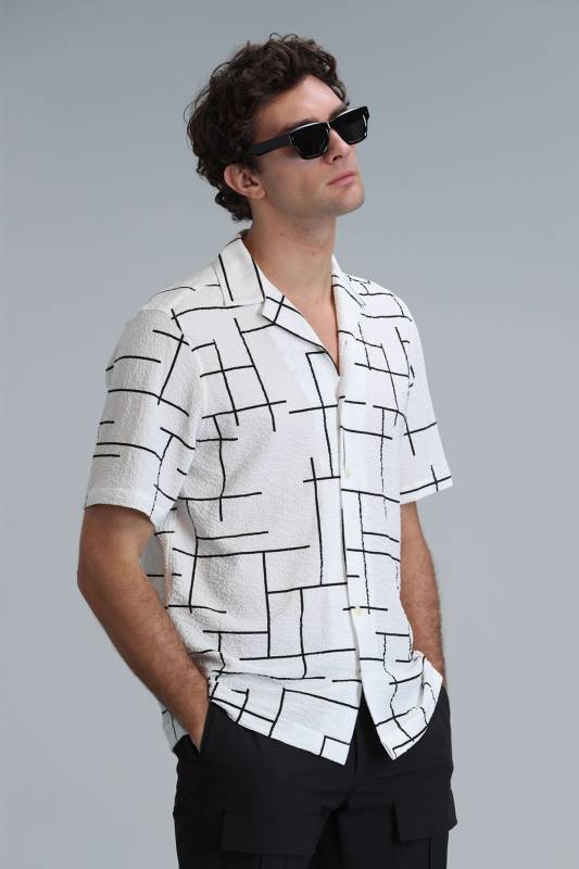 Men Basic Shirt Regular Fıt Ecru - 5