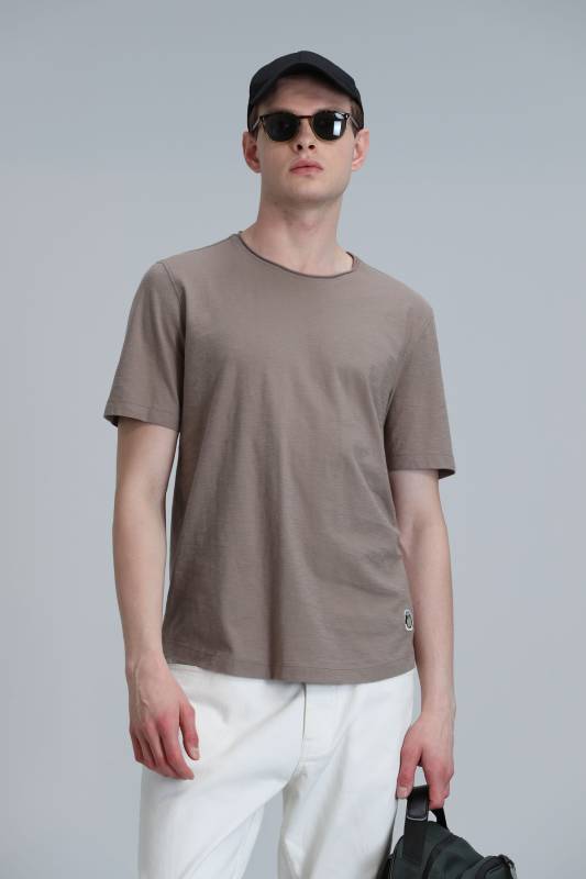 Mens Basic T - Shirt Camel - 3