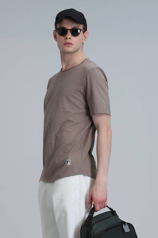 Mens Basic T - Shirt Camel - 5