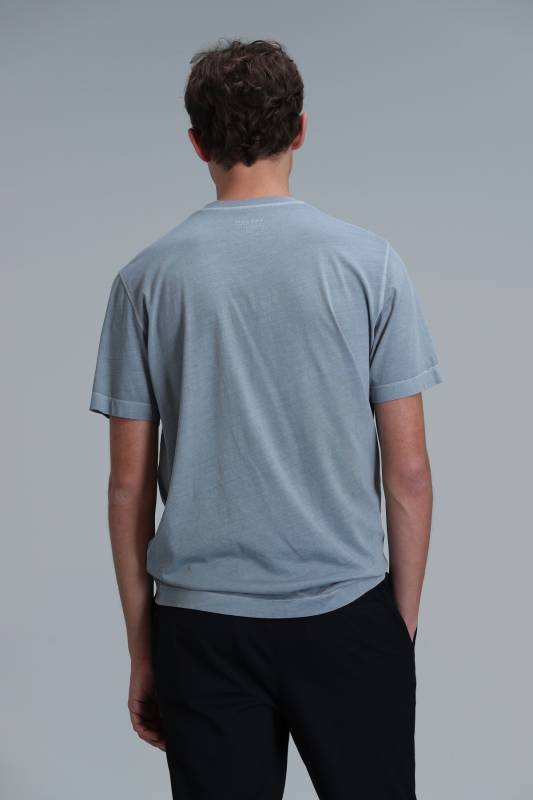 Mens Basic T - Shirt Water Green - 6