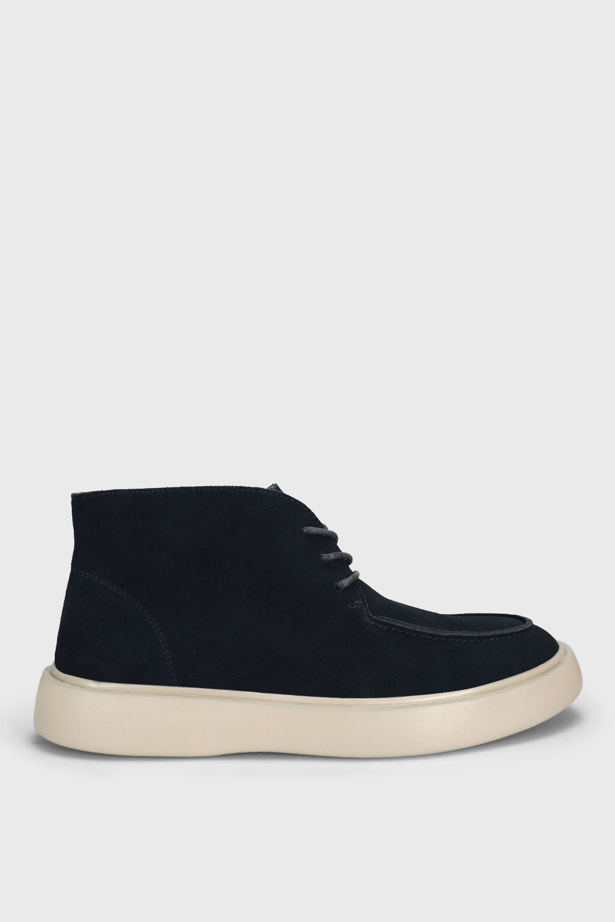 Mens Leather Bot Navy - Lufian