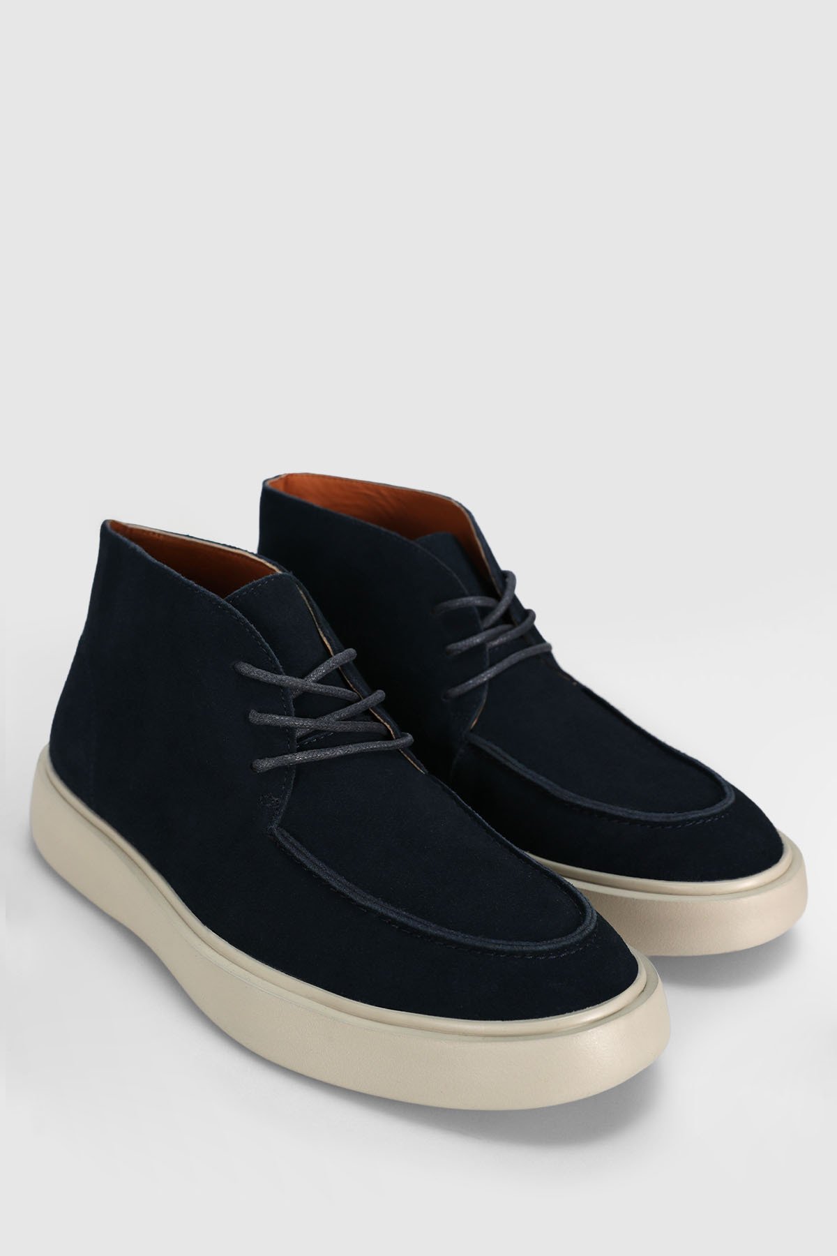 Mens Leather Bot Navy - Lufian (1)