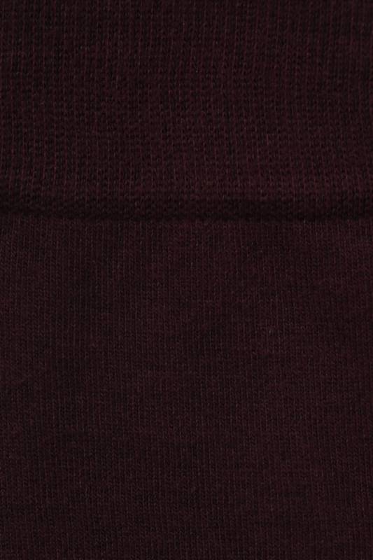 Mens Socks Burgundy - 2