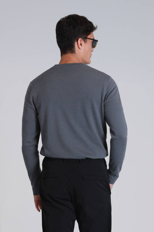 Mens Sweater Dark Grey - 6