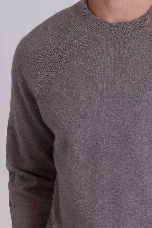 Mens Sweater Lıght Brown - 3