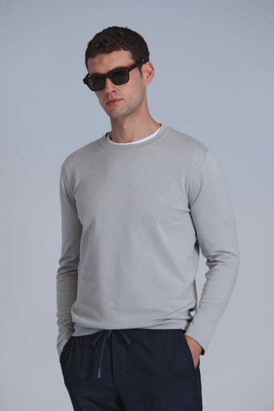 Mens Sweater Lıght Grey - 3