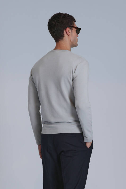 Mens Sweater Lıght Grey - 6