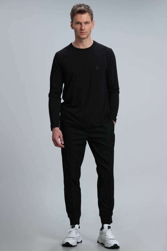 Merlın Mens Long Arm T - Shirt Black - 2