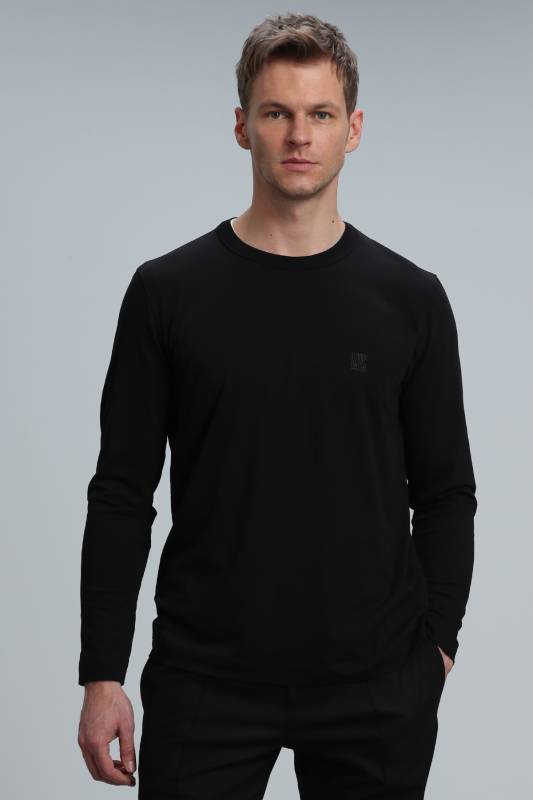 Merlın Mens Long Arm T - Shirt Black - 5