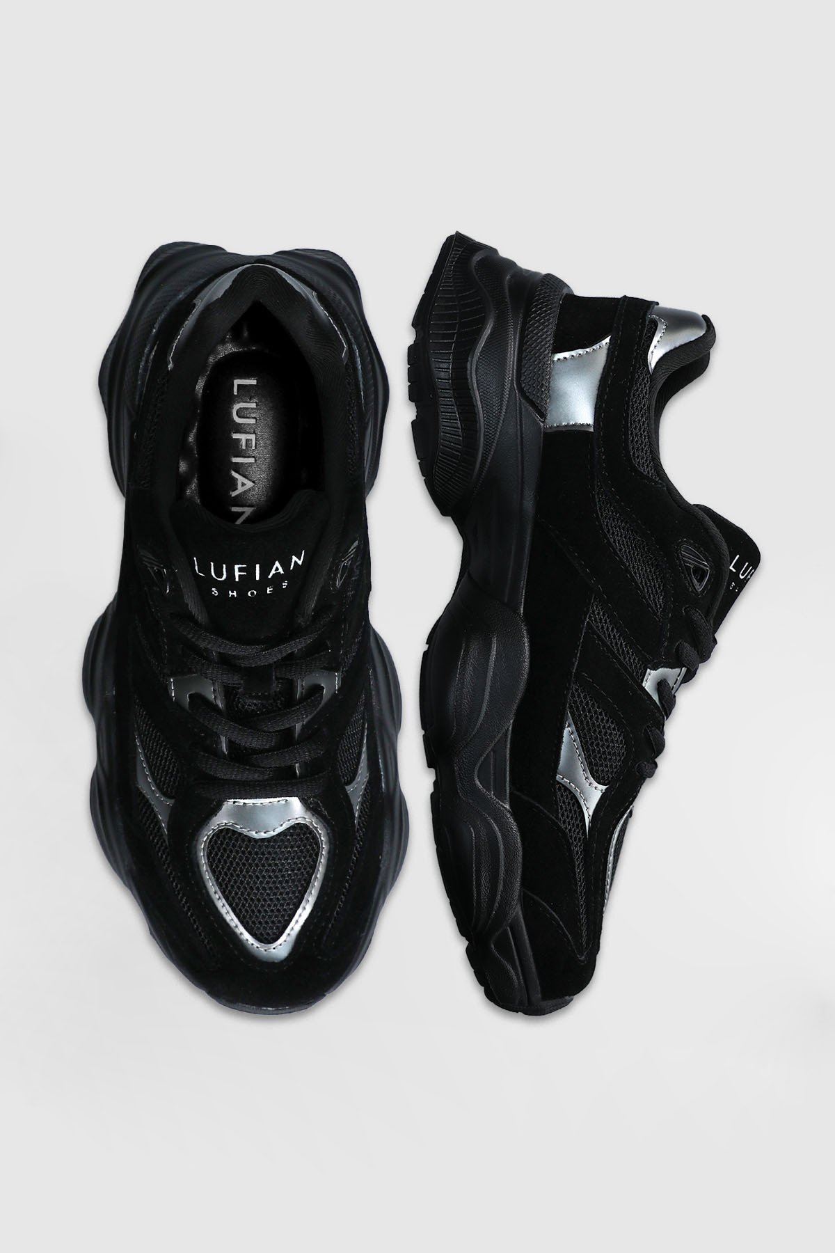 Mery Women's Sneaker Shoes Black - LUFIAN