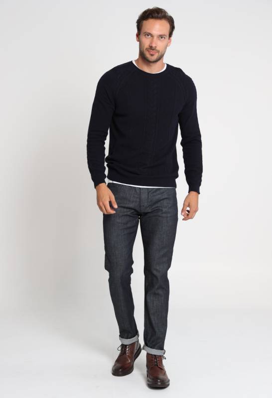 Mılas Mens Sweater Navy - 1