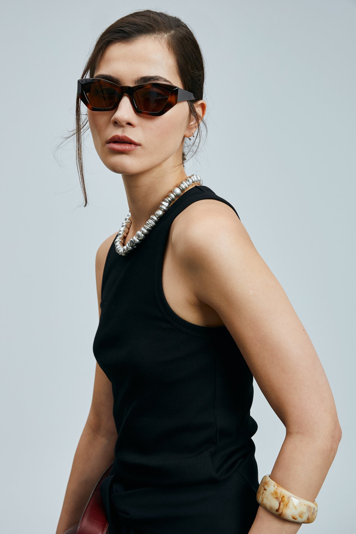 Mınıoto Women's Modal Blend T-Shirt Black - LUFIAN