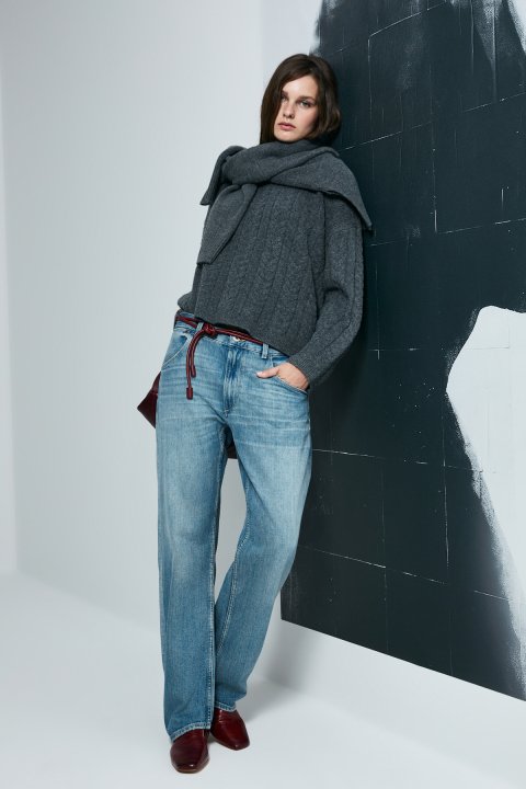 Mıra Women's Sweater Anthracite - LUFIAN