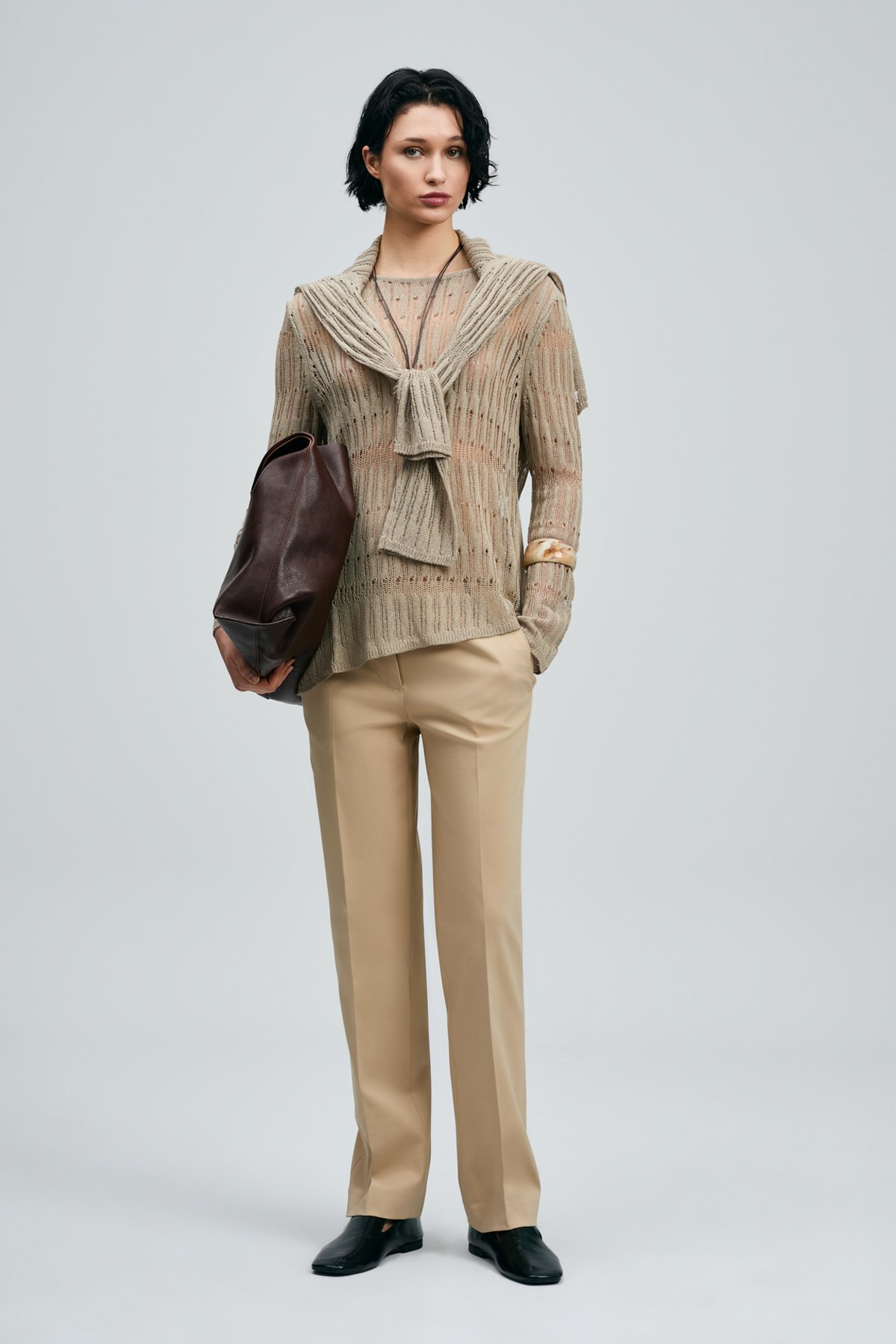 Mıra Women's Pants Beige - LUFIAN