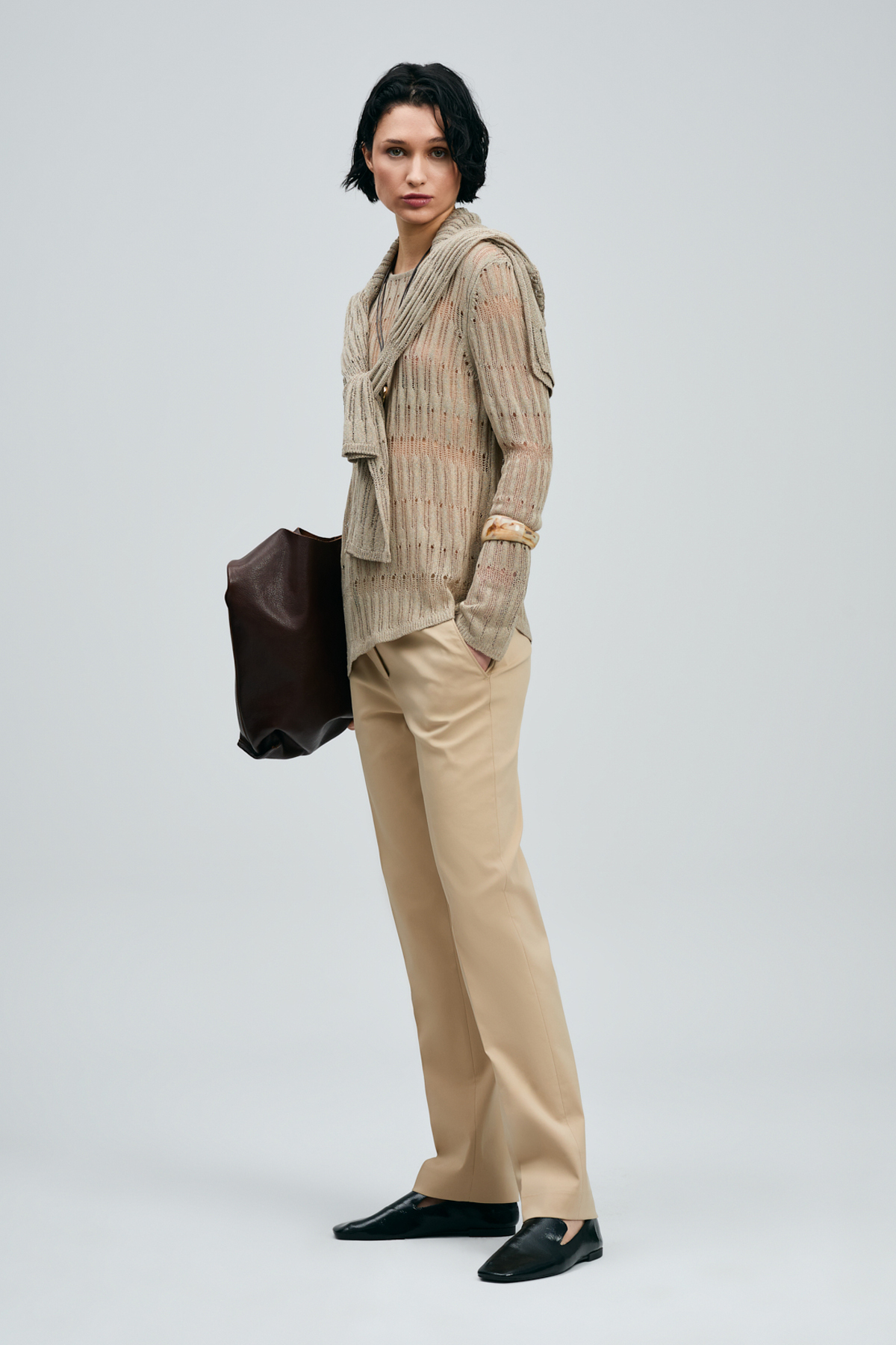 Mıra Women's Pants Beige - LUFIAN