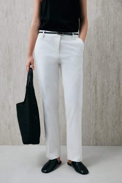 Mıra Women's Pants Off White - LUFIAN (1)