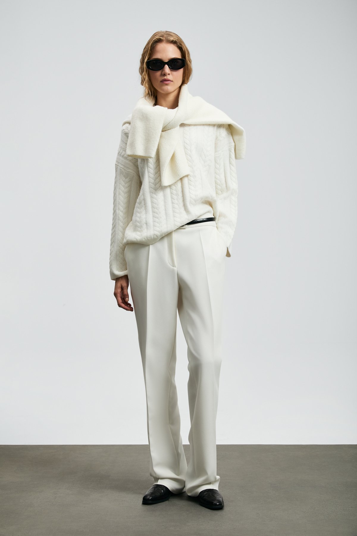 Mıra Women's Sweater Cream - LUFIAN