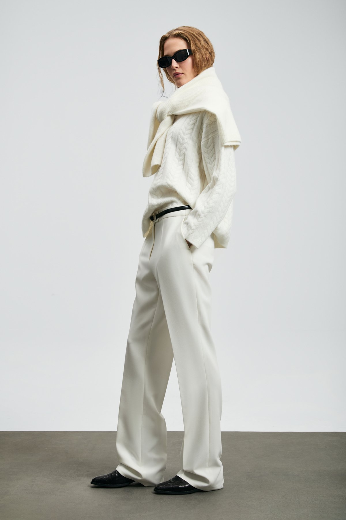 Mıra Women's Sweater Cream - LUFIAN