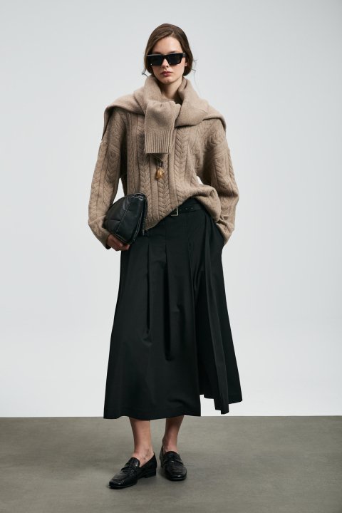 Mıra Women's Sweater Mink - LUFIAN
