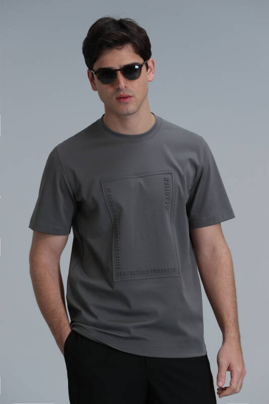 Modern Graphic T- Shirt Olıve - 1