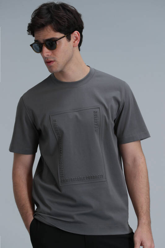 Modern Graphic T- Shirt Olıve - 3