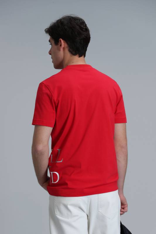 Modern Graphic T- Shirt Red - 6