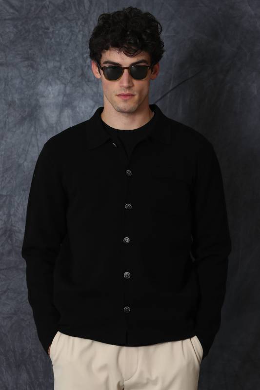 Morgan Male Cardigan Black - 1