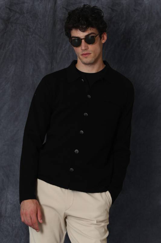 Morgan Male Cardigan Black - 4