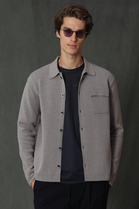 Morgan Male Cardigan Mınk - 1