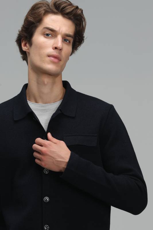 Morgan Male Cardigan Navy - 4