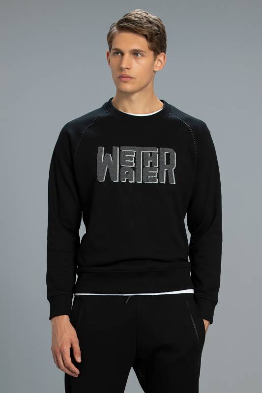 Mounth Male Sweatshirt Black - 1