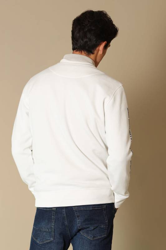 Nature Male Sweatshirt Off Whıte - 5