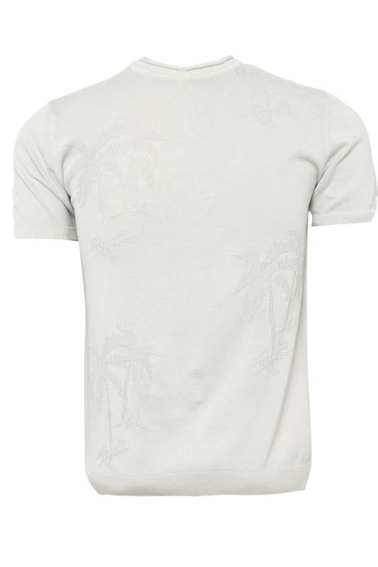 Nefti Cotton Mens Triko T - Shirt Grey - 1