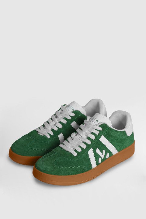 Nelson Men's Sneaker Shoes Green - LUFIAN
