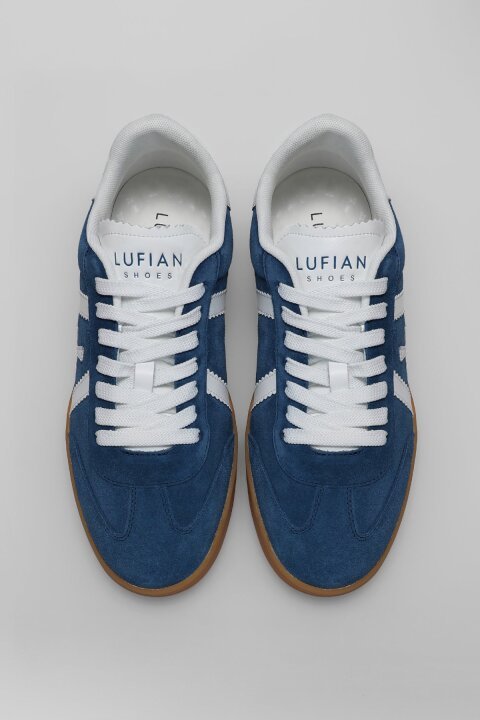 Nelson Men's Sneaker Shoes Navy Blue - LUFIAN