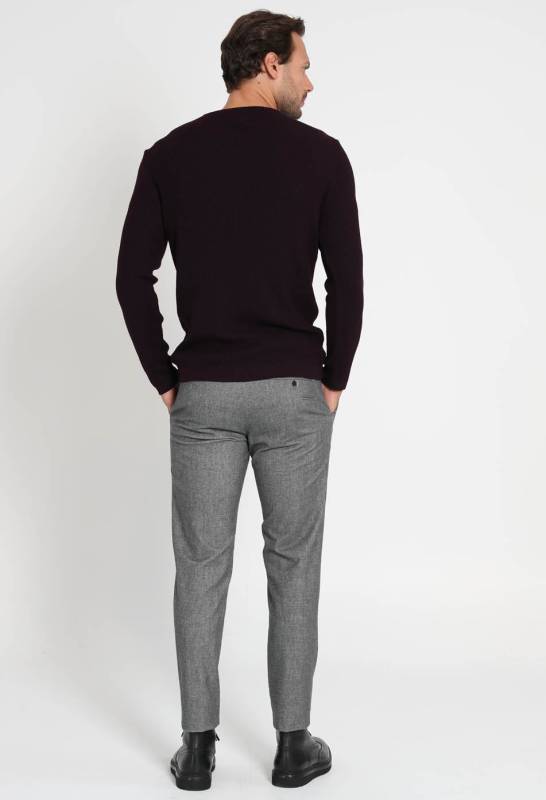 Nero Mens Sweater Damson - 5