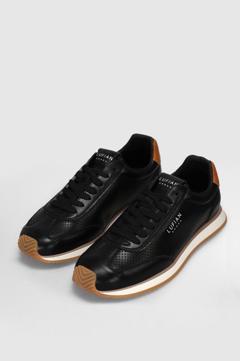 Nıck Men's Sneaker Shoes Black - LUFIAN