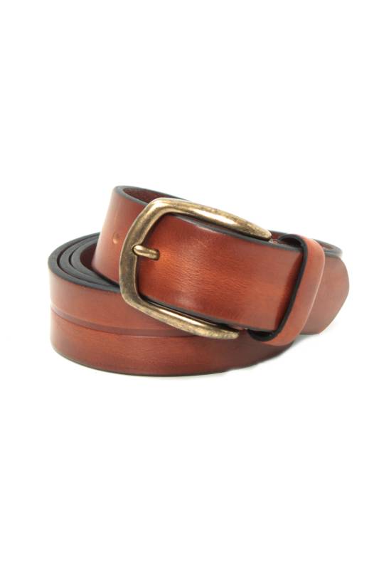 Nood Mens Leather Belt Taba - 1