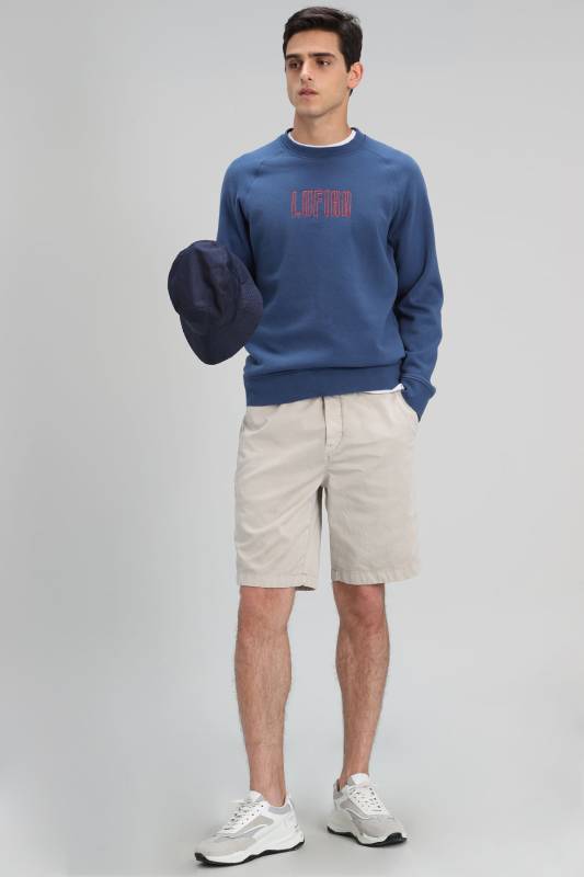 North Male Sweatshirt Lıght Navy - 5