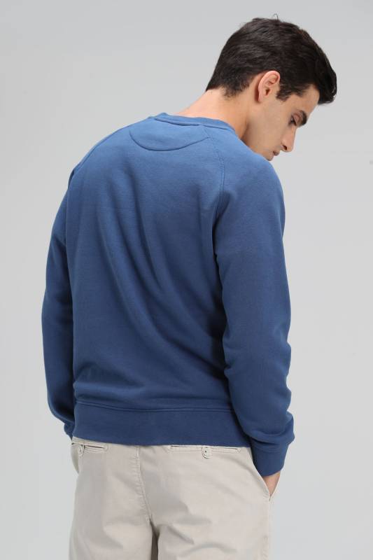 North Male Sweatshirt Lıght Navy - 6