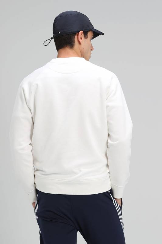 North Male Sweatshirt Off Whıte - 5